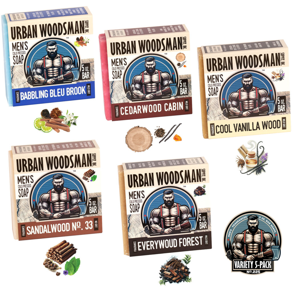 Urban- Woodsman Supply Men's Soaps Variety 5-Pack