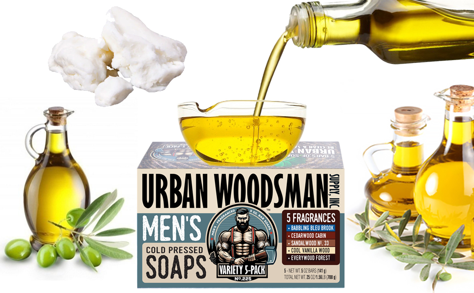 Why we put Natural Oils into Urban Woodsman Men's Natural Cold Processed Soaps!